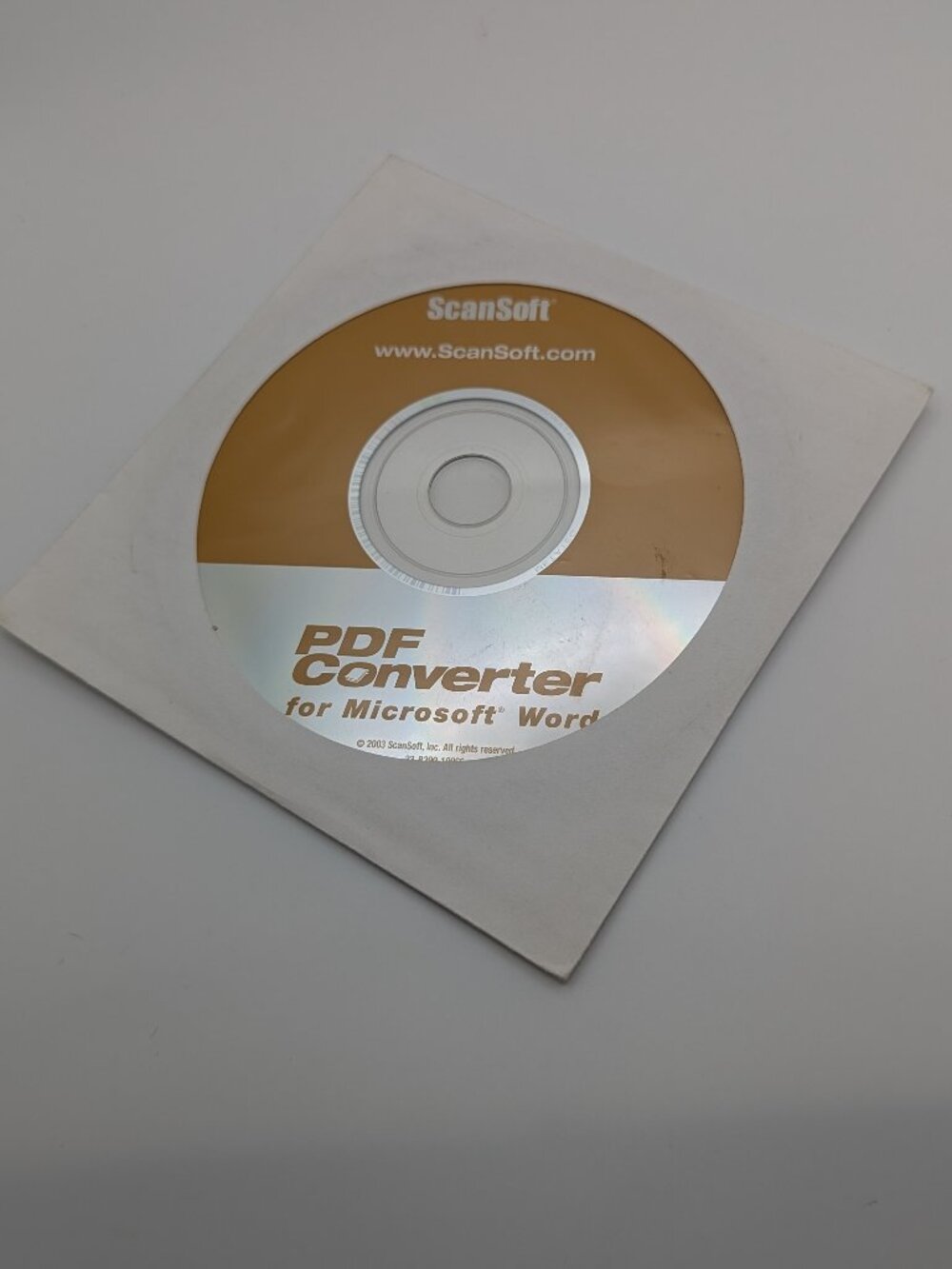 ScanSoft PDF Converter MS Word PC CD-ROM Vintage